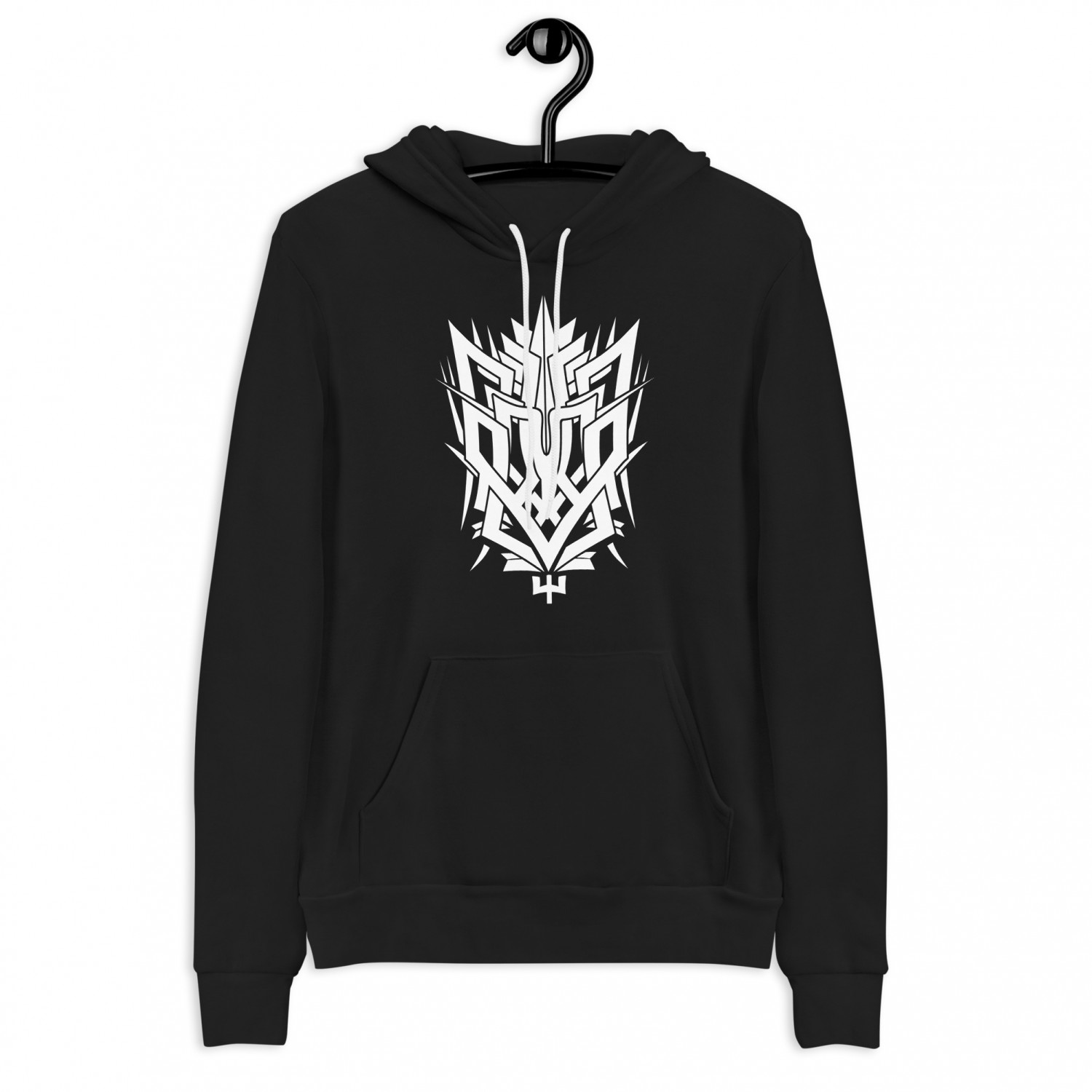 HOODIE WITH A TRIDENT - THE EMBLEM OF UKRAINE